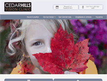 Tablet Screenshot of cedarhillsvision.com